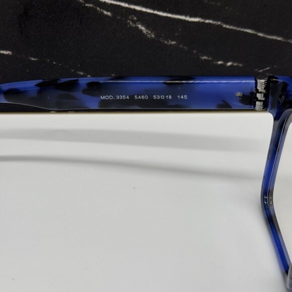 NEW VERSACE VE3354 5460 MEN BLACK/BLUE EYEGLASSES VERSACE - Picture 7 of 9